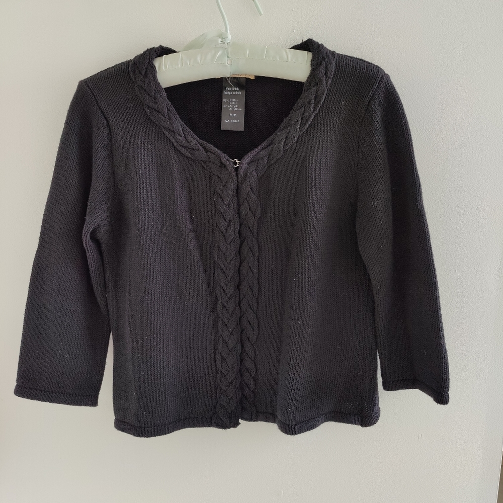 Black Spring / Summer Mary Firenze size M Cardigan